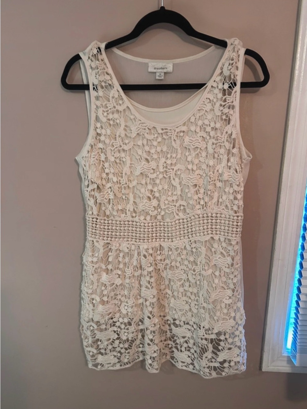 Dress Barn Lace Sleeveless Top